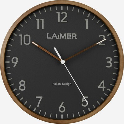 LAiMER Wanduhr Wanduhr aus Naturschiefer, schleichende Sekunde in grau, Produktansicht