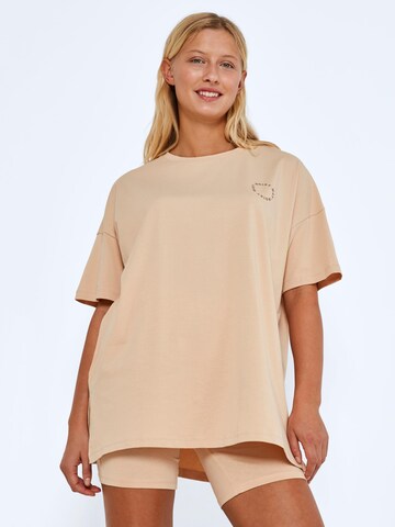 Noisy may T-Shirt 'Loui' in Beige