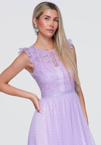Ombre Cocktailjurk in Lila