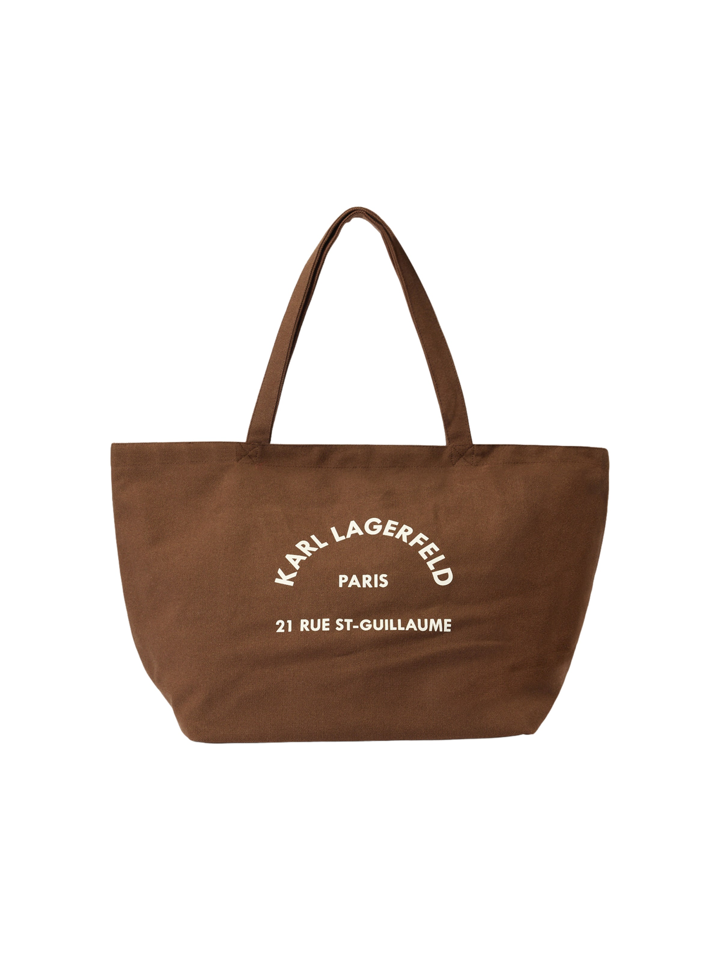 Karl Lagerfeld "Чанта тип ""Shopper""" в кафяво: отпред