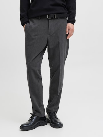 JACK & JONES Обычный Плиссированные брюки 'JPSTACE LEO' в Серый: спереди