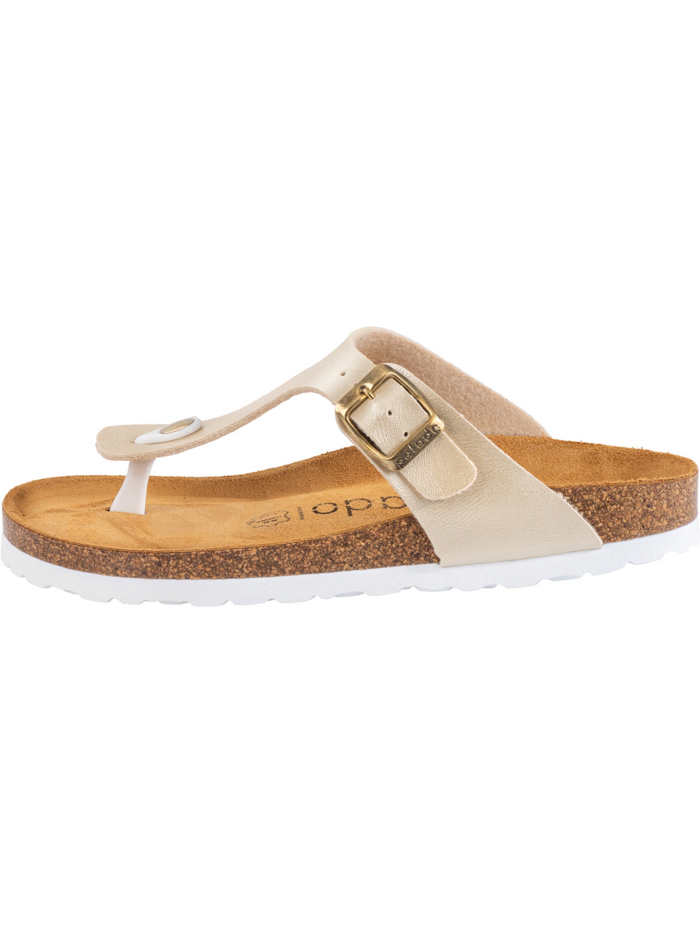 Palado Teenslipper 'Kos Metallic' in Beige