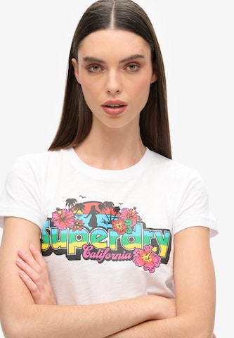 Superdry Tričko 'Cali' - Biela
