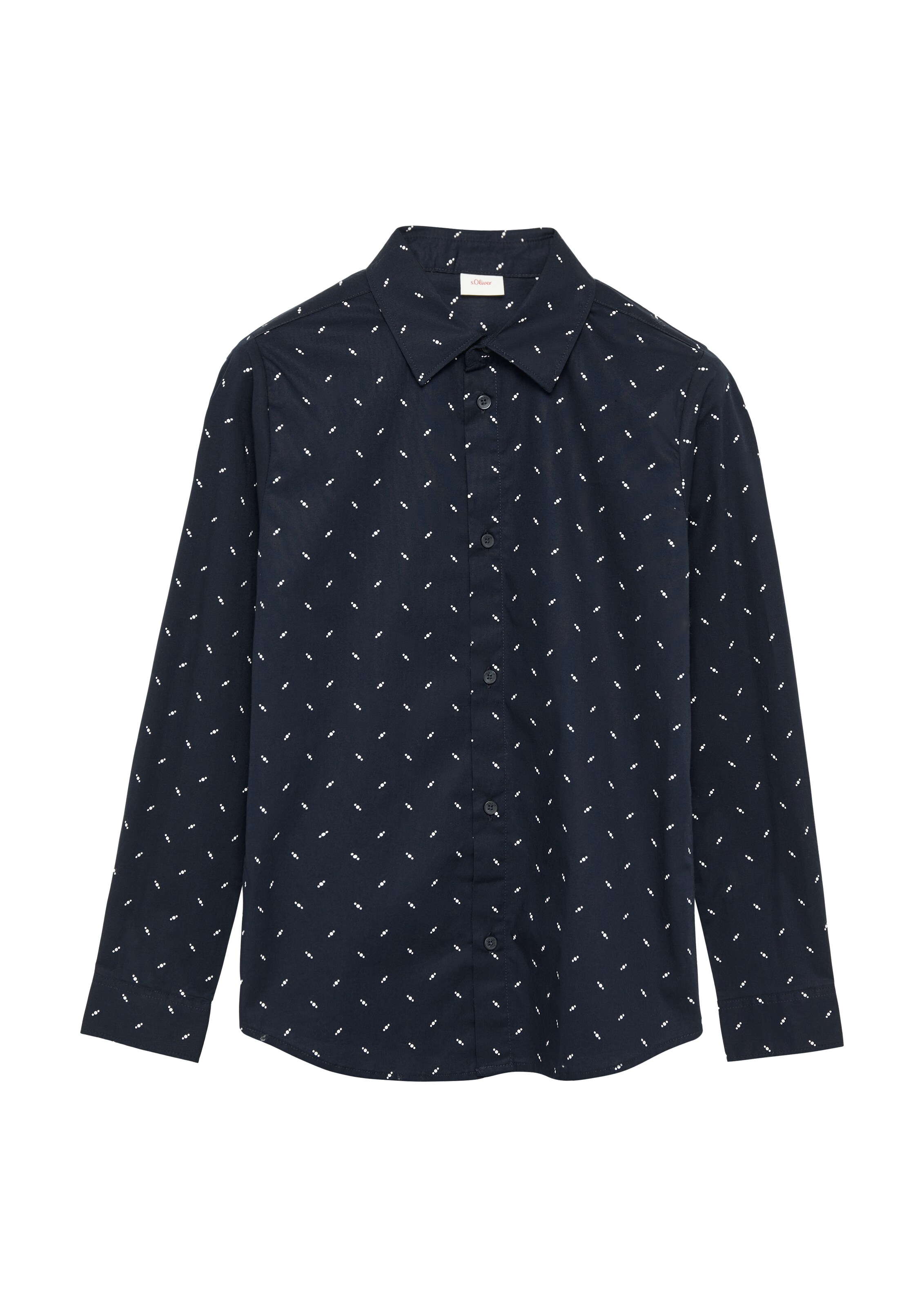 s.Oliver Slim Fit Hemd in Blau: Vorderseite