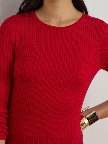 Lauren Ralph Lauren Kootud kleit, värv punane