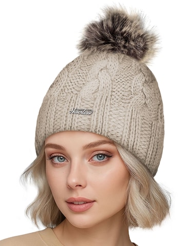 Neverless Beanie 'Katy' in Beige: front