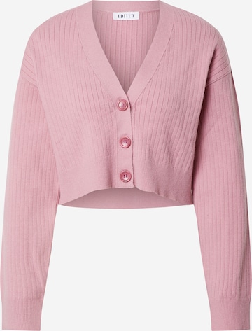 EDITED Knit Cardigan 'Fiona' in Pink: front