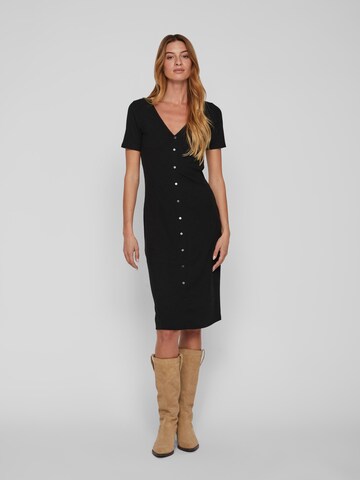 VILA Платье-рубашка 'FELIA' в Черный: спереди