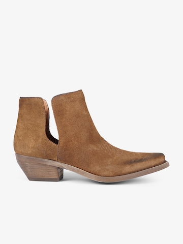 ZOÉ - Botas pelo tornozelo em bege: frente