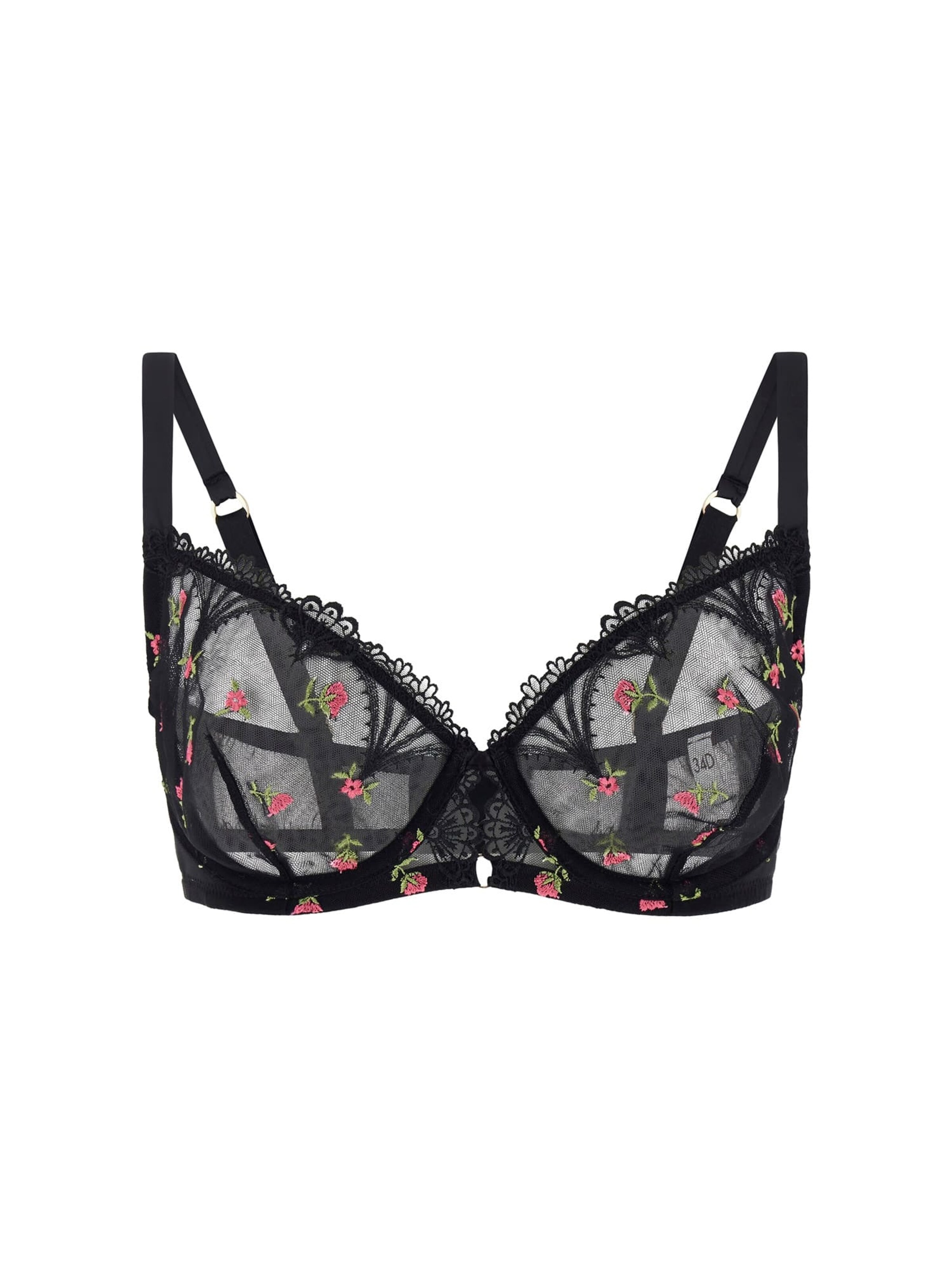 GUESS Balconette Bra 'Vivian' in Black: front