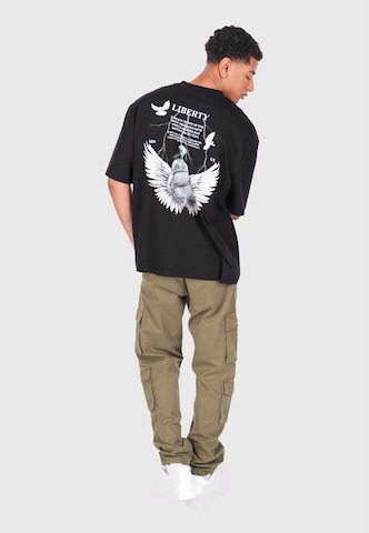 Dropsize Tričko 'Statue Liberty' - Čierna