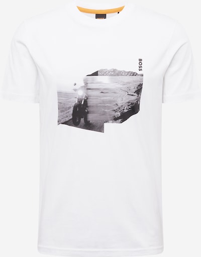 BOSS Camisa 'Teglow' em cinzento / taupe / preto / branco, Vista do produto