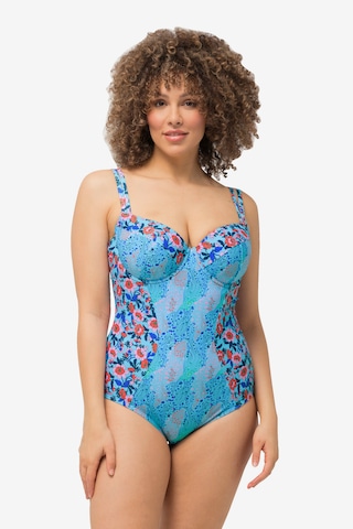 Invisible Maillot de bain Ulla Popken en bleu : devant