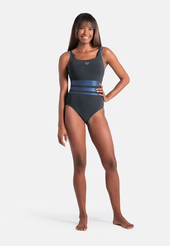 Bustino Costume intero sportivo 'SHAPEWEAR ROSA C-CUP' di ARENA in grigio