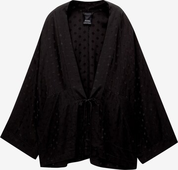 Pull&Bear Kimono in Zwart: voorkant