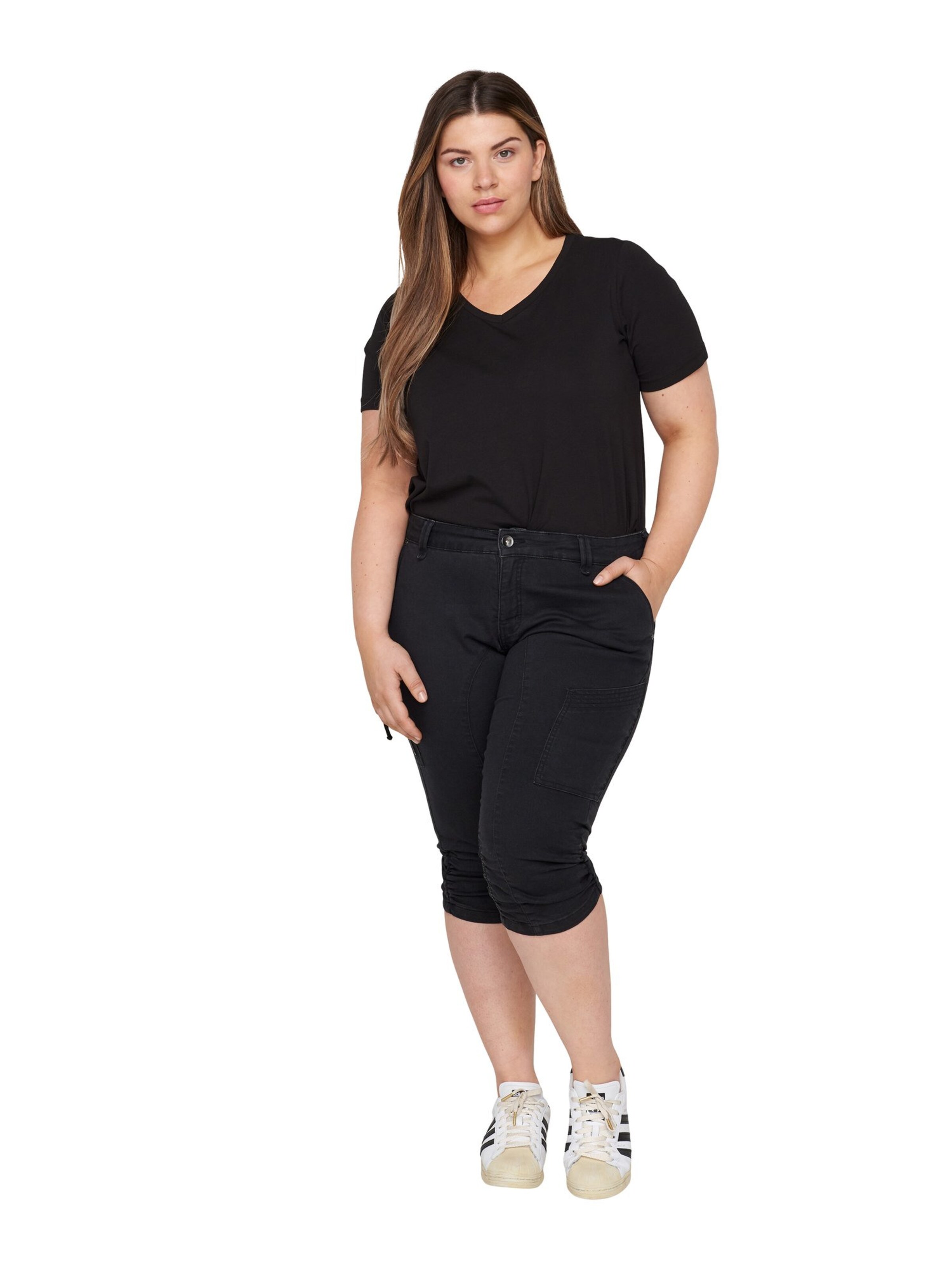 Zizzi Slimfit Džíny – černá