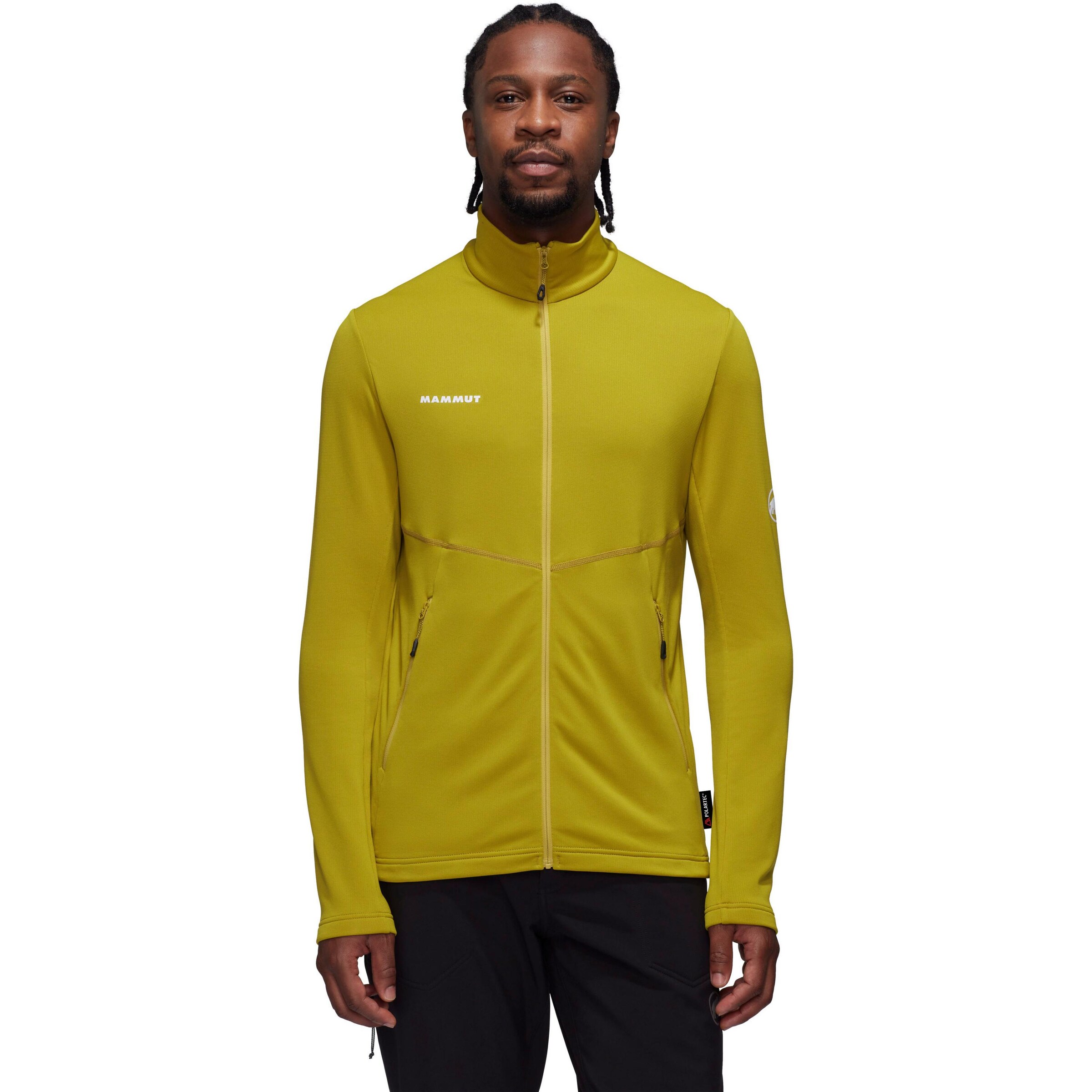 MAMMUT Fleecejacke 'Aconcagua' in Gelb: Vorderseite