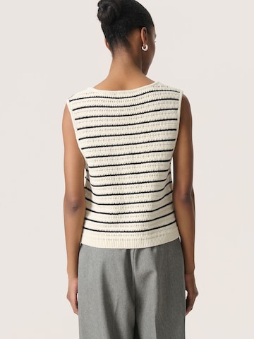 Gilet in maglia 'SLMadalena' di SOAKED IN LUXURY in bianco