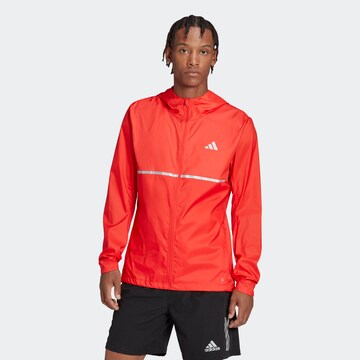ADIDAS PERFORMANCE Sportjas 'Own the Run' in Rood: voorkant