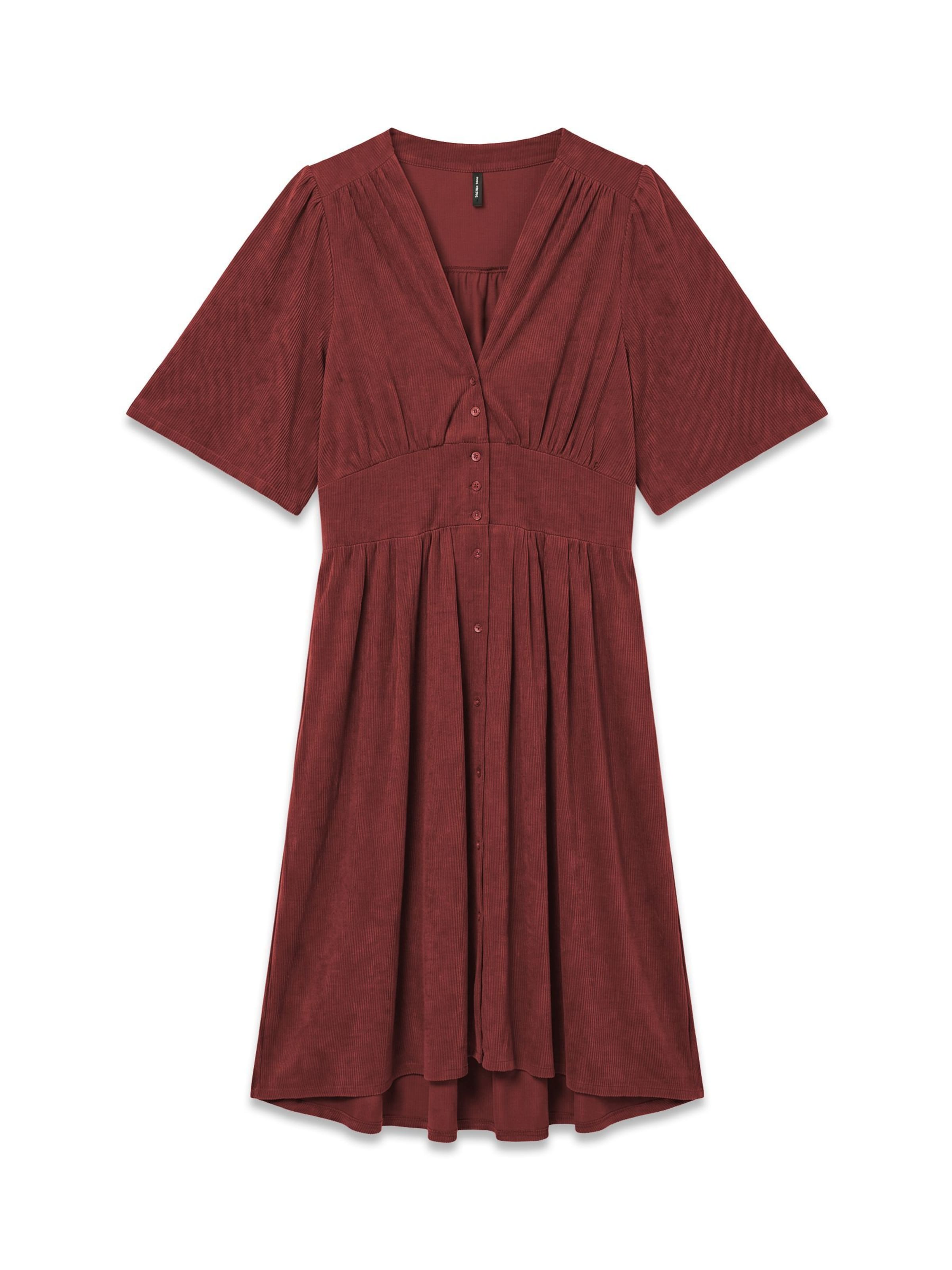 VERO MODA - Vestido 'VILJA' en marrón: frente