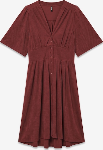VERO MODA - Vestido 'VILJA' en marrón: frente