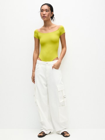 Pull&Bear Shirt body in Groen