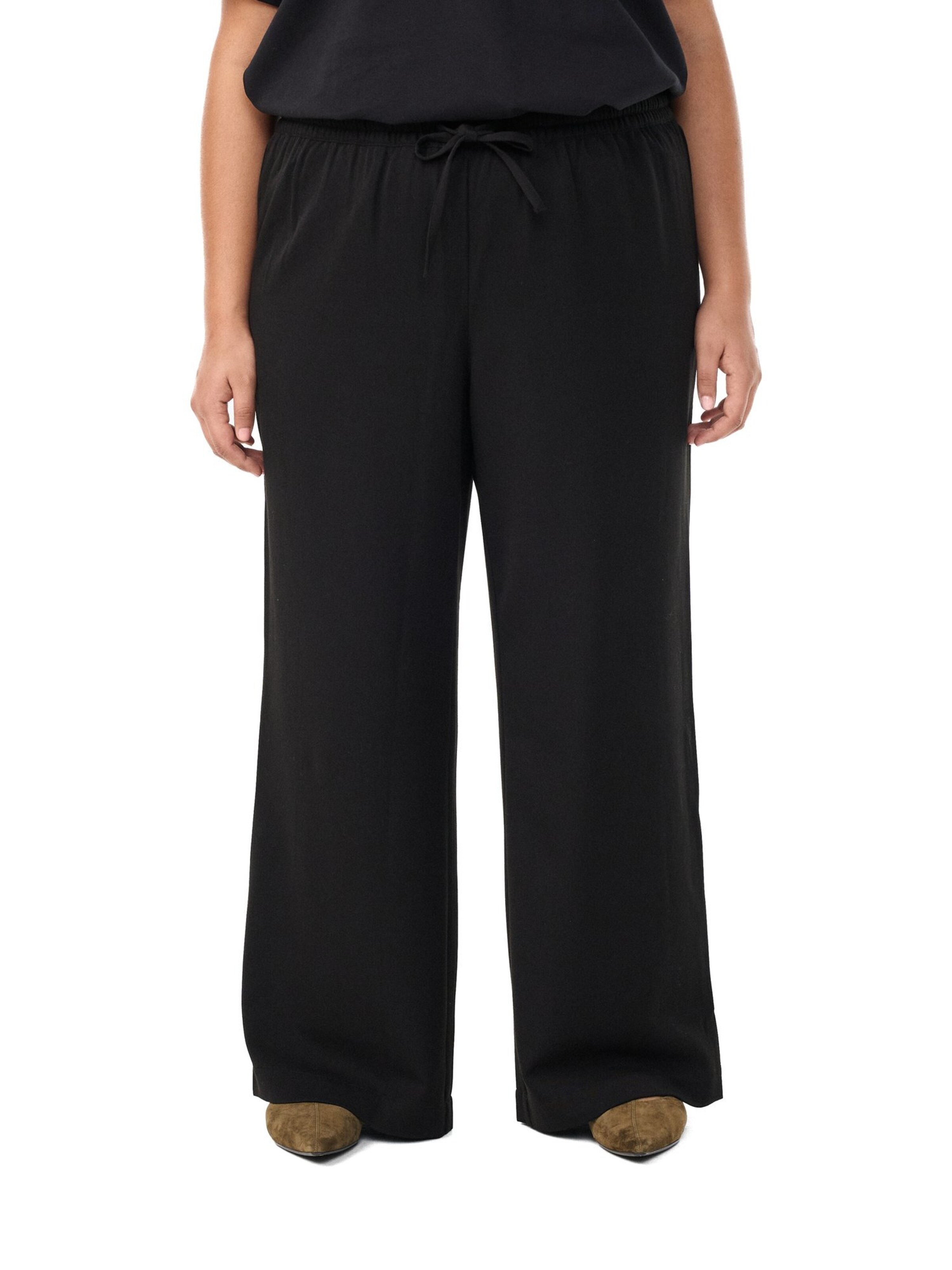 Zizzi Szabványos Nadrág 'MAIDA' - fekete