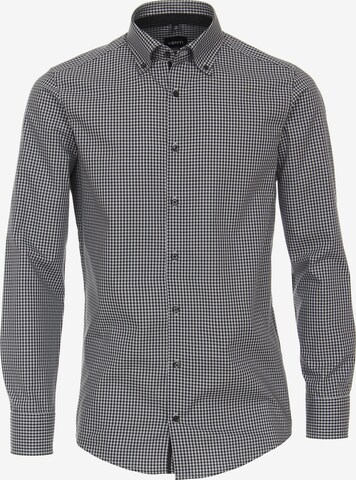 VENTI Slim fit Business Shirt in Grey: front