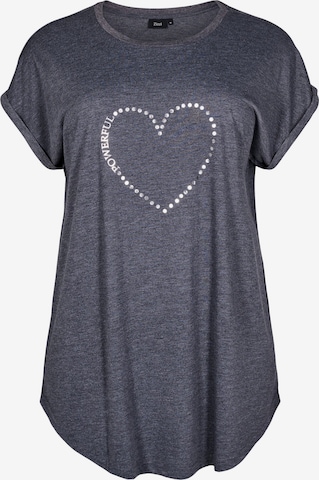 Zizzi - Camisa 'MALIS' em cinzento: frente