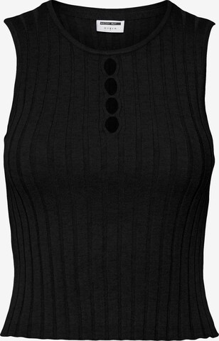 Noisy may Knitted Top 'FREY' in Black: front