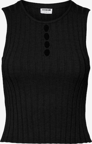 Noisy may Knitted Top 'FREY' in Black: front