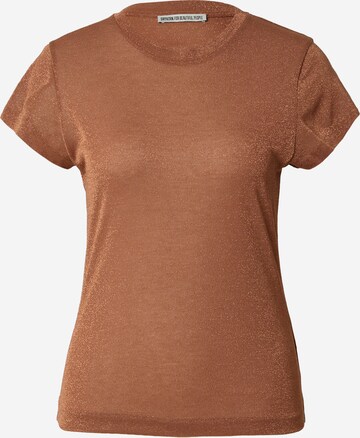 T-shirt 'KOALE' DRYKORN en marron : devant