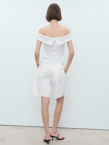 MANGO Top 'PEPE' | bela barva