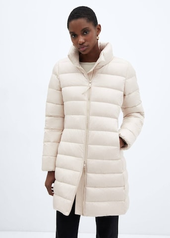 MANGO Zimní bunda – béžová: přední strana