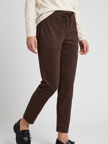Olsen Regular Pants 'Lisa' in Brown