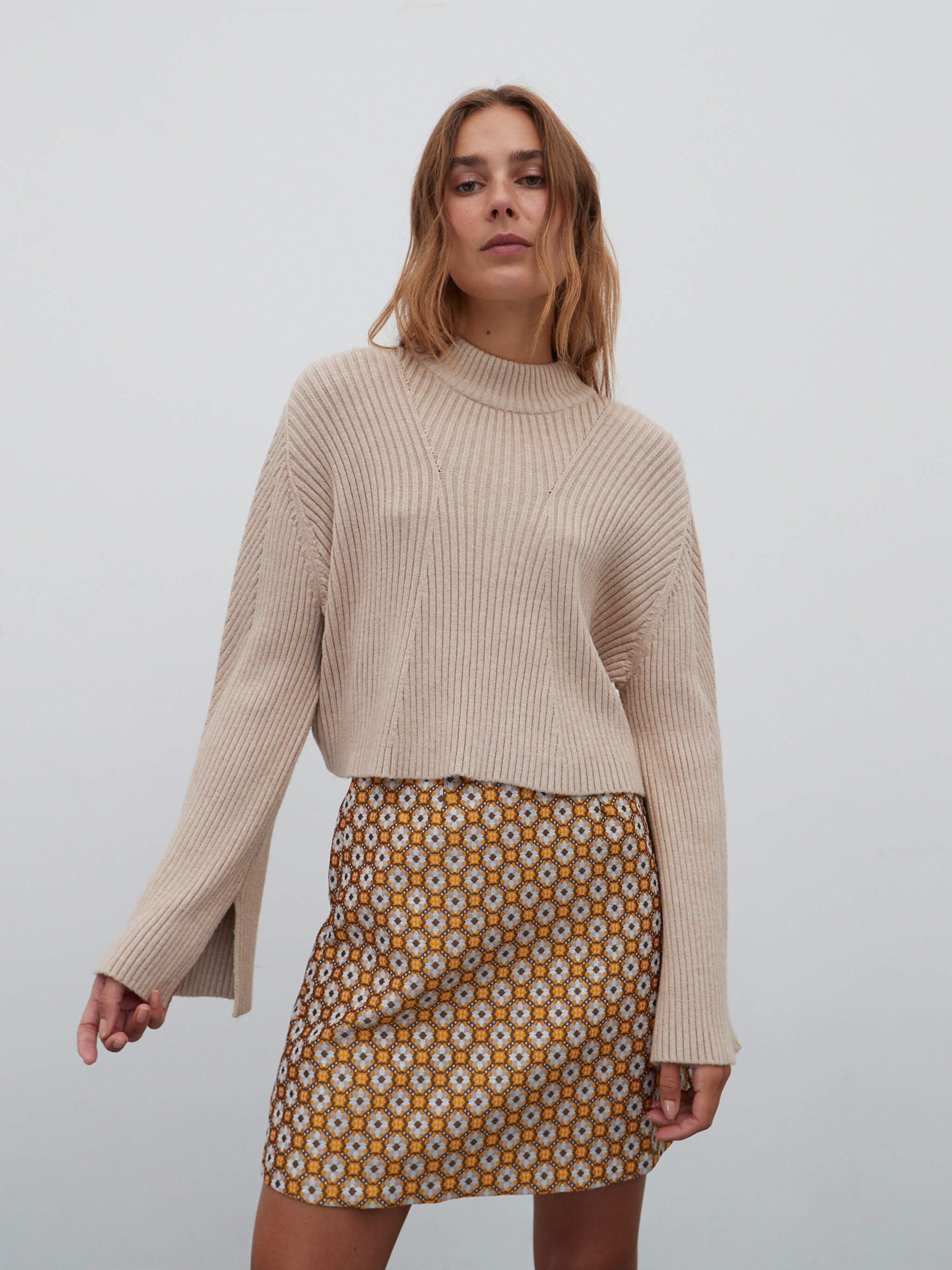 EDITED Produits Pull-over 'Emilie' beige chiné