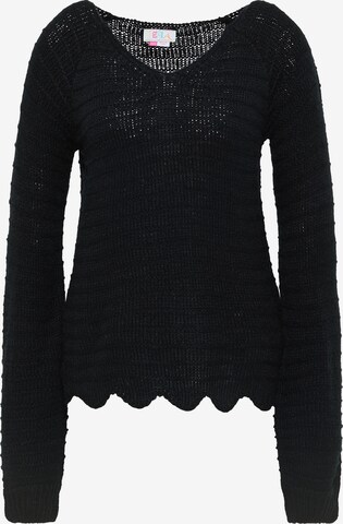 Pull-over IZIA en noir : devant