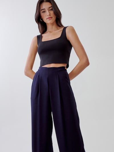 Pantaloni 'Xena' Tussah di colore navy, Visualizzazione prodotti