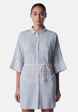 North Sails Shirt Dress in White: front