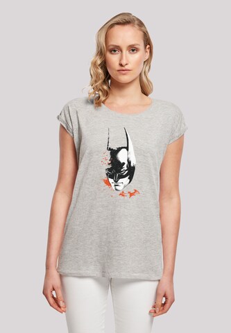 F4NT4STIC T-Shirt 'DC Comics Batman Arkham Knight Bats Face' in Grau: predná strana