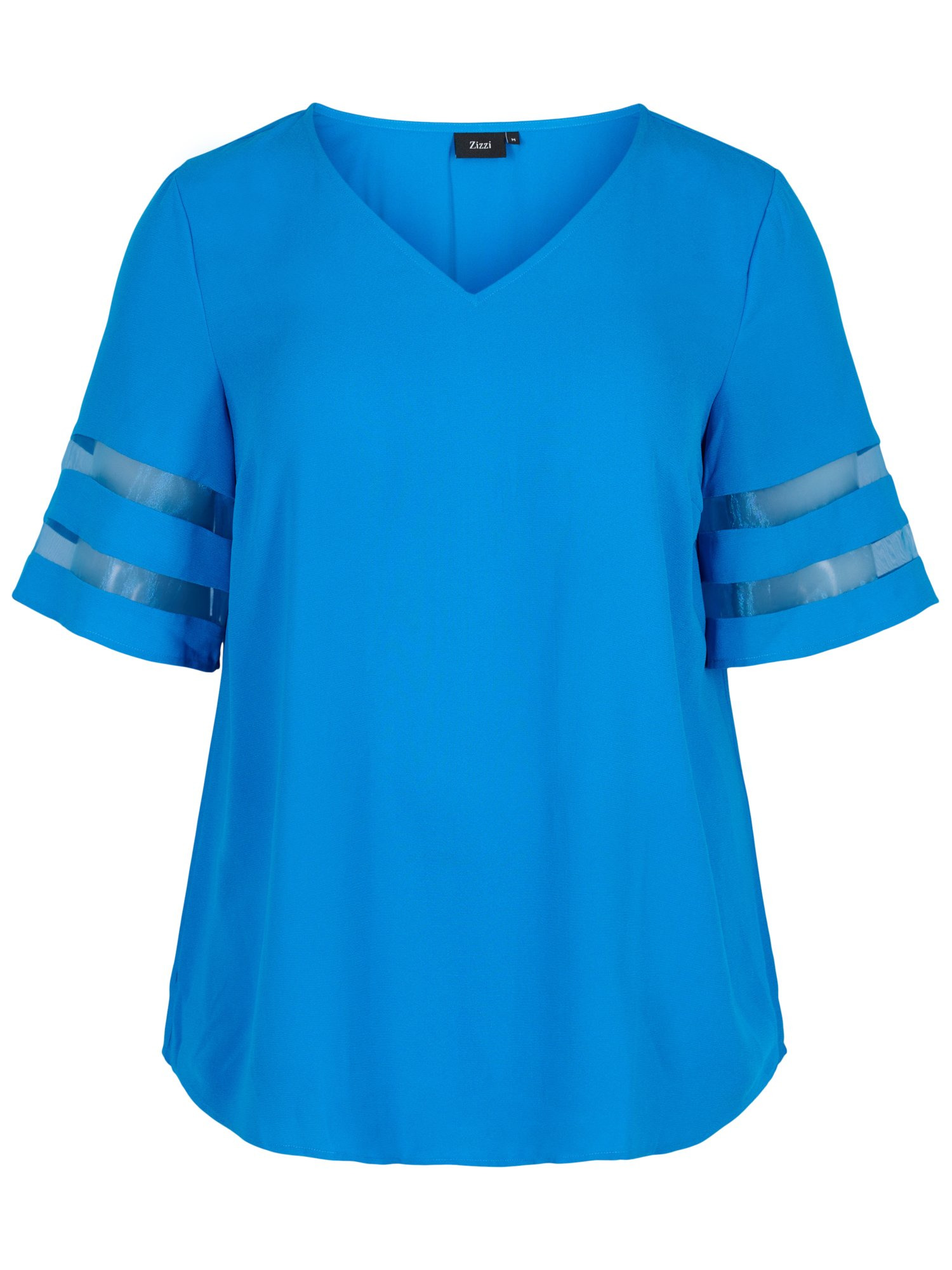 Taglie comode Abbigliamento Zizzi Camicia da donna EMANY in Blu 