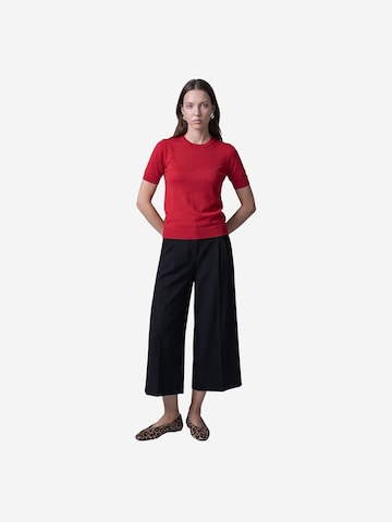 Dilvin Wide leg Trousers 'Shorts' in Black: front