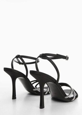 MANGO Strap Sandals 'Cora' in Black