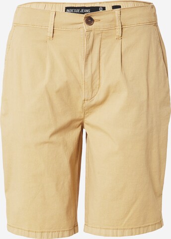 INDICODE JEANS Regular Trousers 'Hassan' in Brown: front