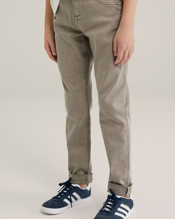 Coupe slim Jean WE Fashion en marron