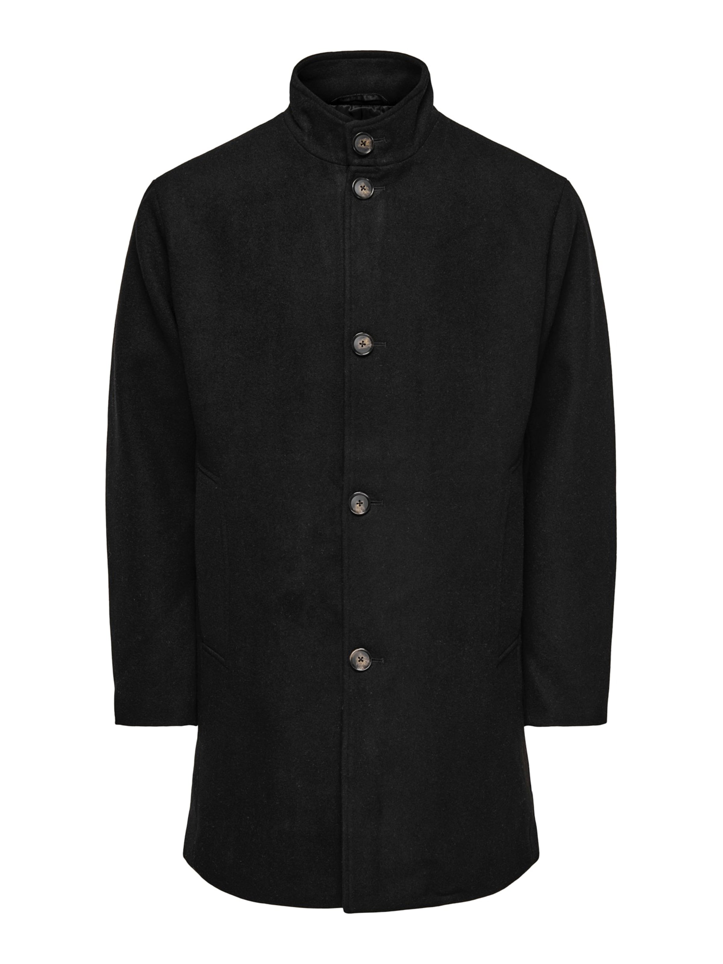 Only & Sons Välikausitakki 'CHARLES' värissä musta: etupuoli