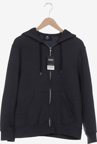 H&M Sweatshirt & Zip-Up Hoodie in M in Blue: front