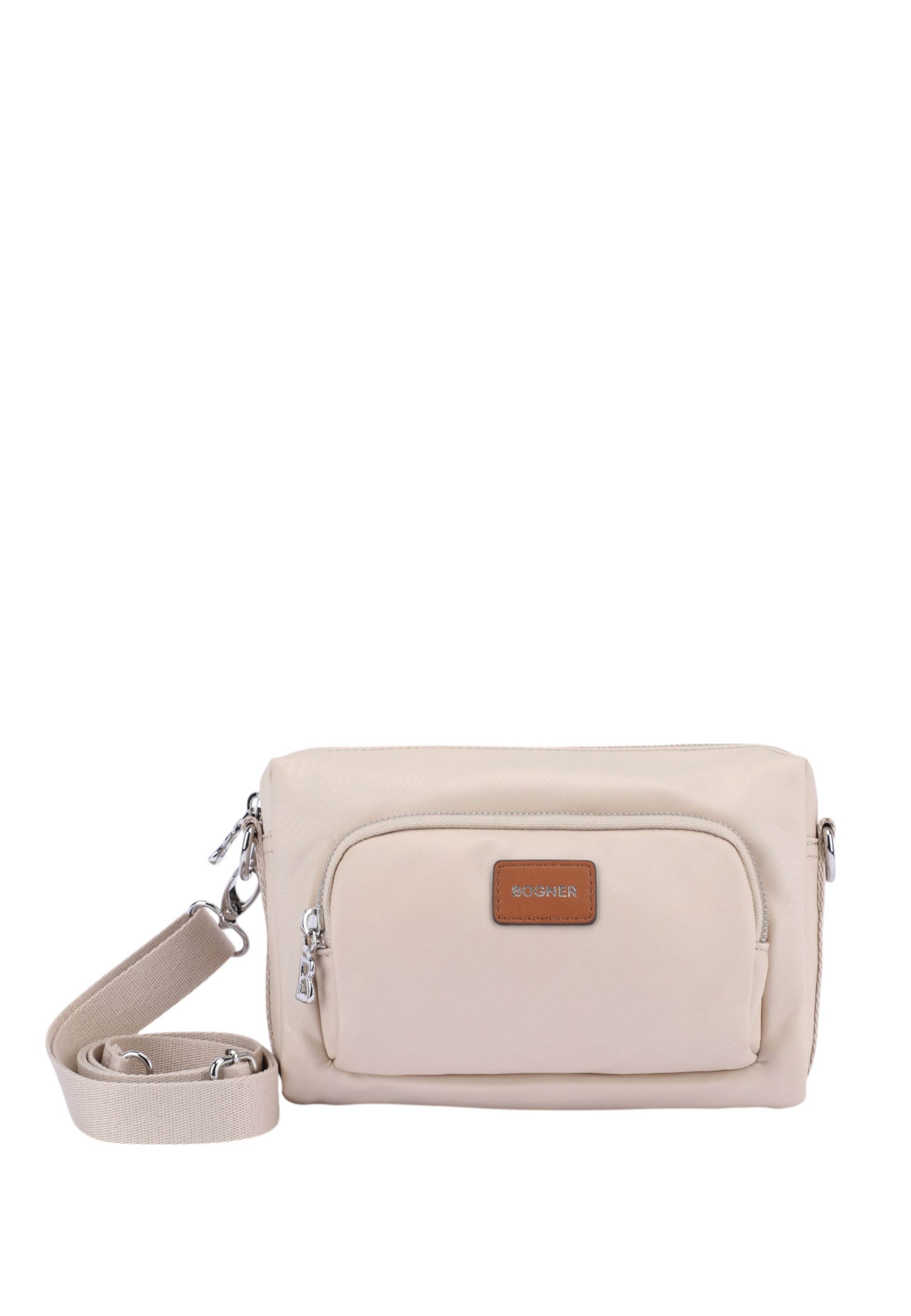 BOGNER Umhängetasche 'Fully 1.0 Pukie' in Grau: Vorderseite