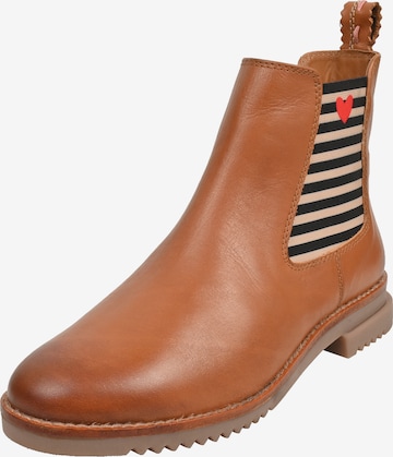 Crickit Chelsea Boot ' UNNA ' in Braun: Vorderseite