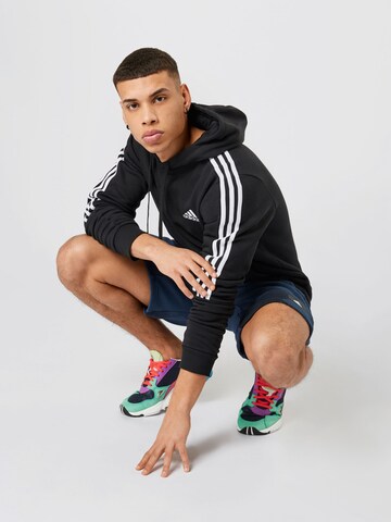 juoda ADIDAS SPORTSWEAR Sportinio tipo megztinis 'Essentials'